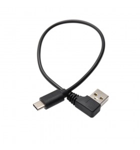 USB angle male to Type-c male charger cable